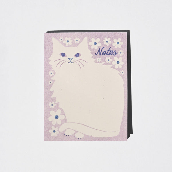 Floral Kitty Notepad