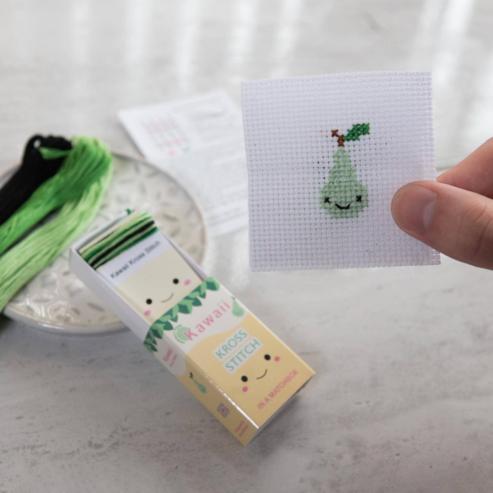 Mini Pear Cross Stitch Kit