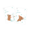Capybaras in Snow Gift Tag Set