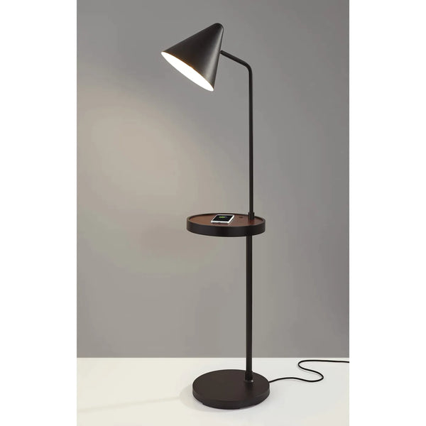 Oliver Charge Task Shelf Floor Lamp
