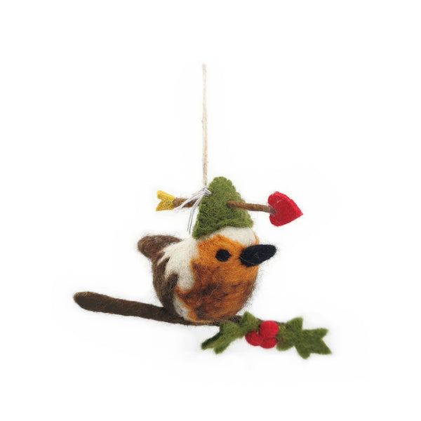 Robin Pud Felt Ornament