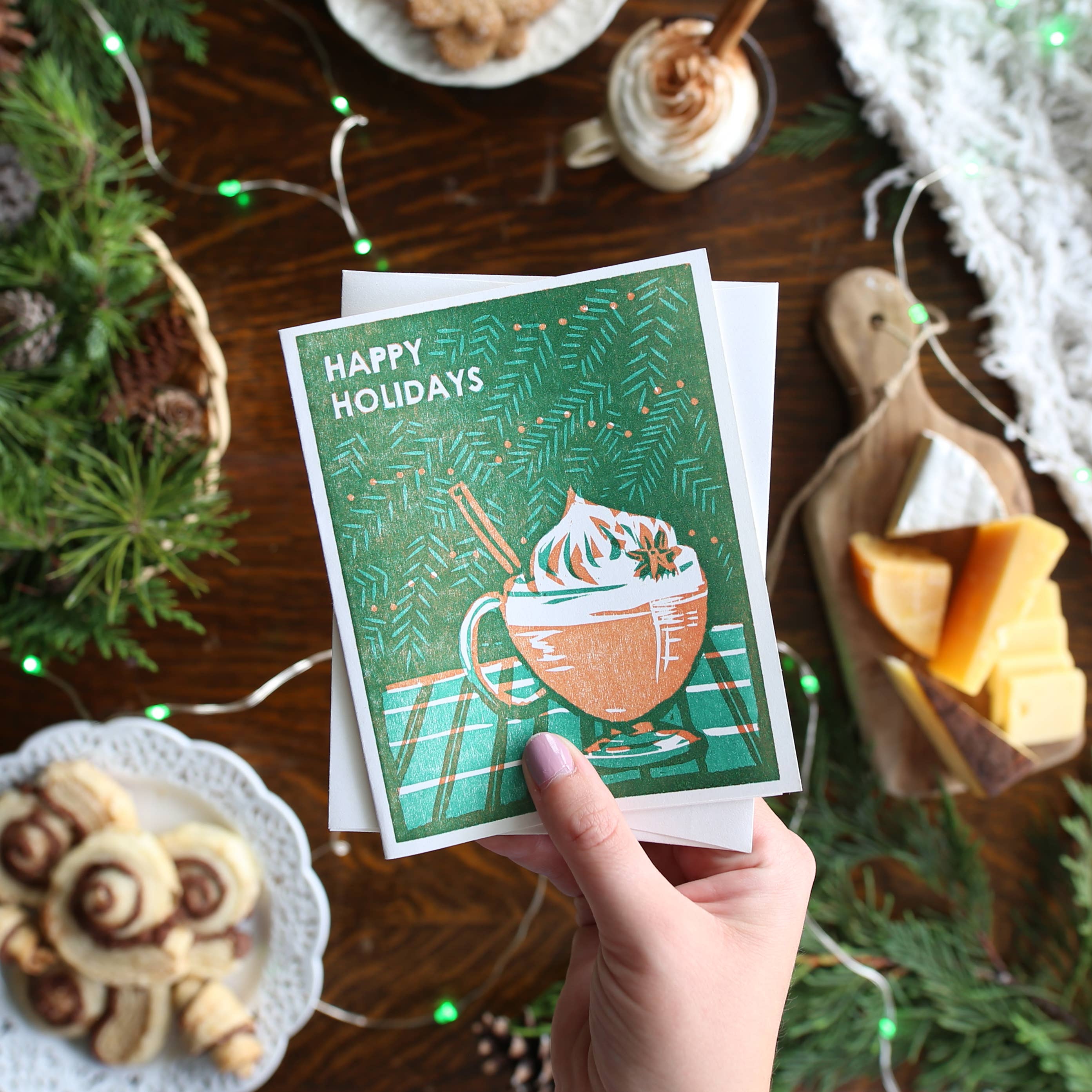 Eggnog Holiday Card