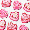 Vintage Heart Cake Stickers