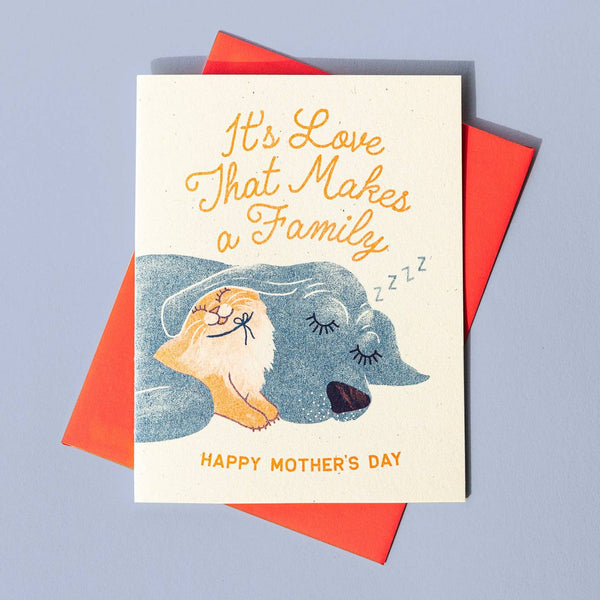 It's Love That Makes a Family Mothers Day Card