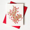 Tangled String Lights Holiday Card