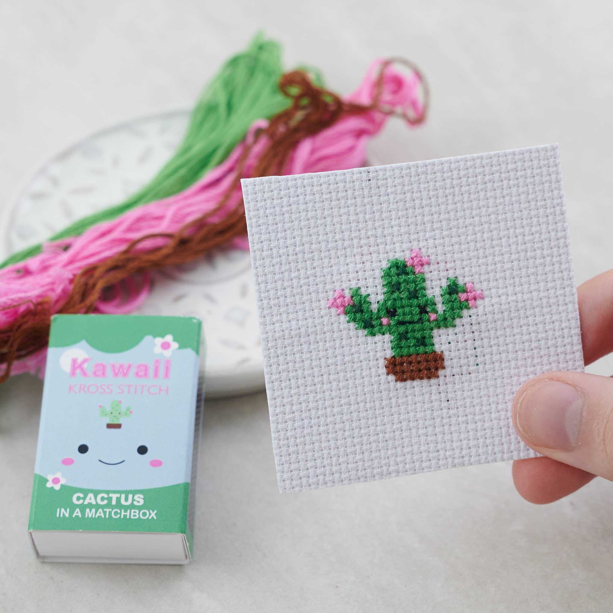 Mini Cactus Cross Stitch Kit