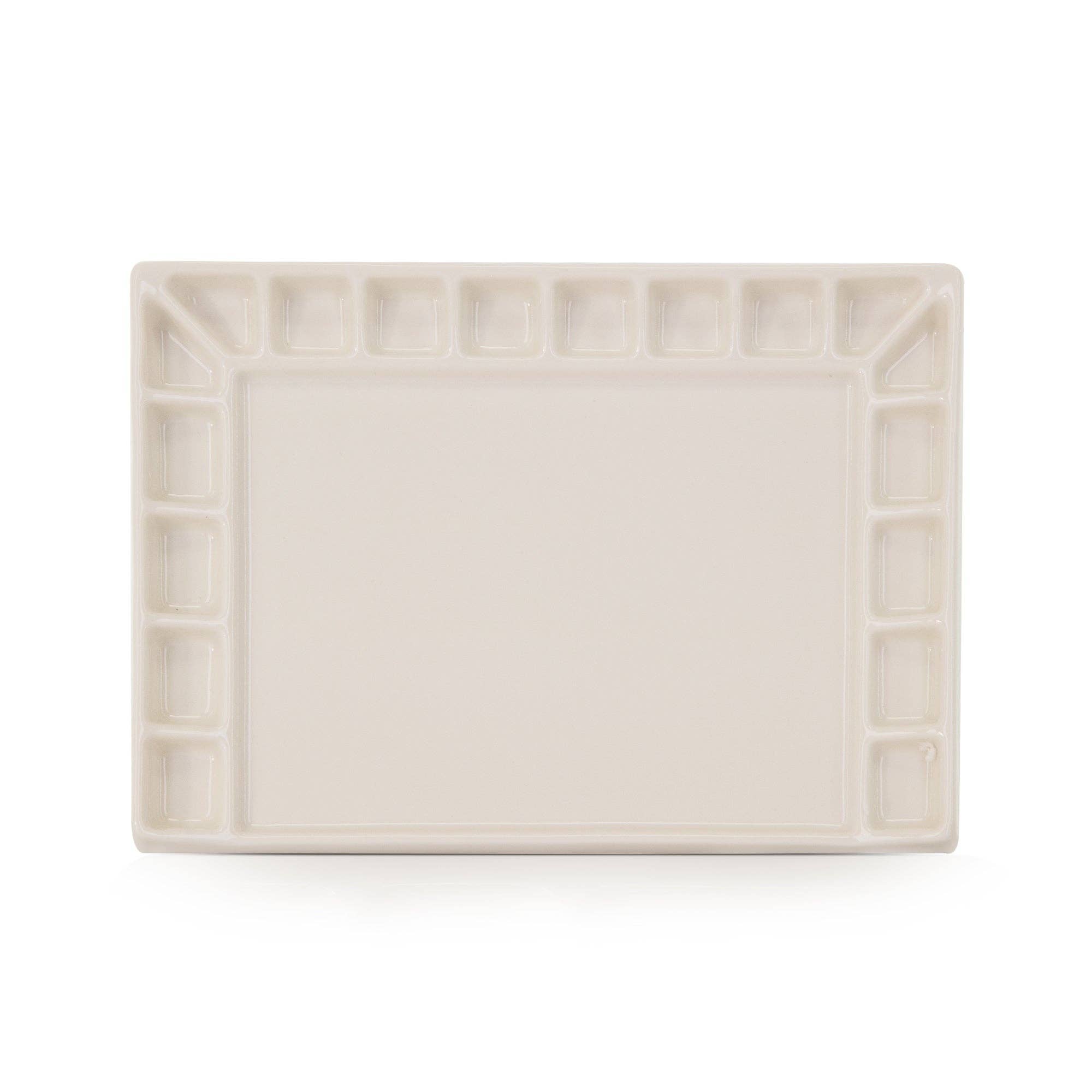 18-Well Ceramic Paint Palette