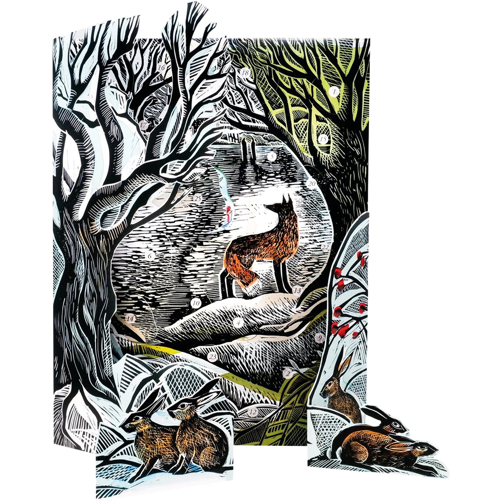 3D Advent Calendar Angela Harding Midnght Fox - DIGS