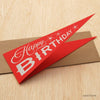 Happy Birthday Triangular Pennant Card