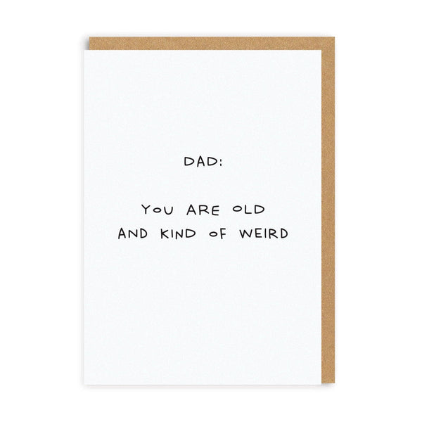 Old & Weird Dad Card