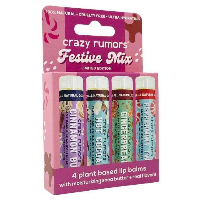 4 Pack Lip Balm Gift Box - Festive Mix - DIGS