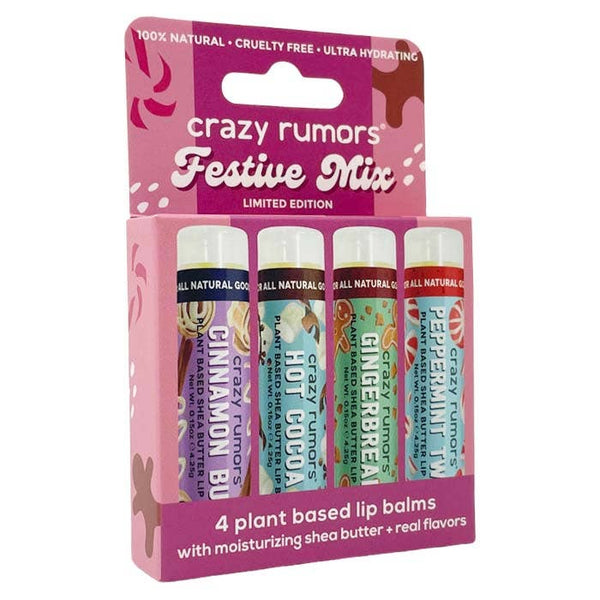 4 Pack Lip Balm Gift Box - Festive Mix - DIGS