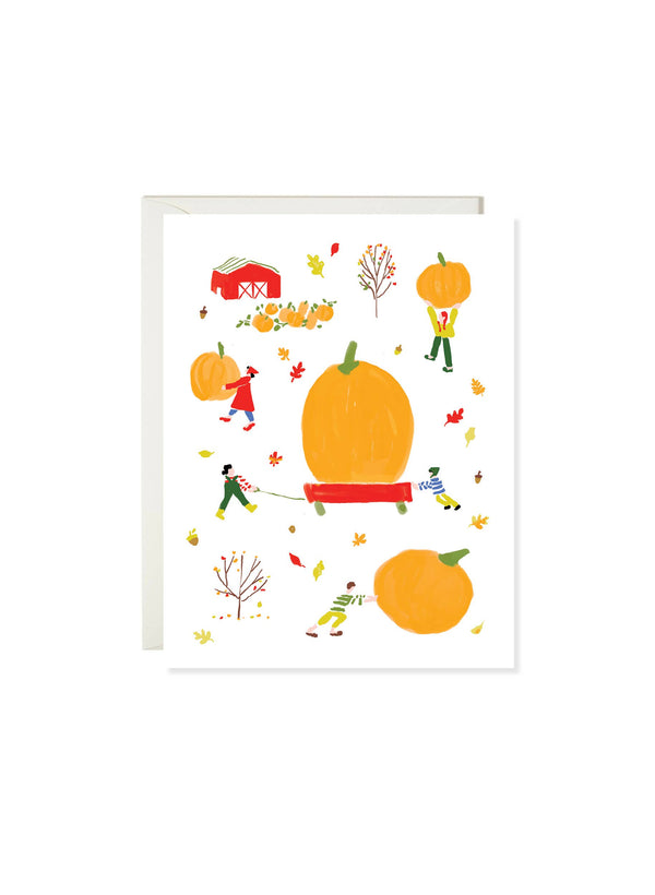 Pumpkin Wagon Card