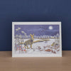 Winter Hares & Starlings Boxed Set of Cards
