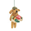 Gardening Dog Felt Ornament