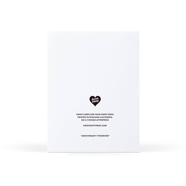 Typewriter Anniversary  Card