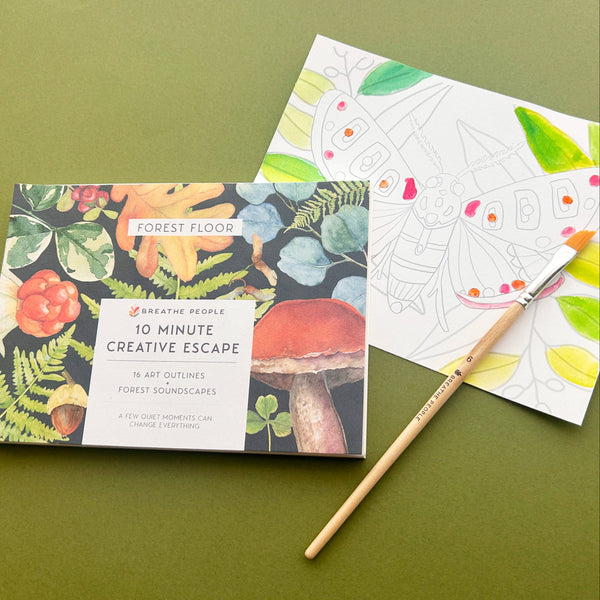 10 Minute Creative Escape Art Book — Forest Floor