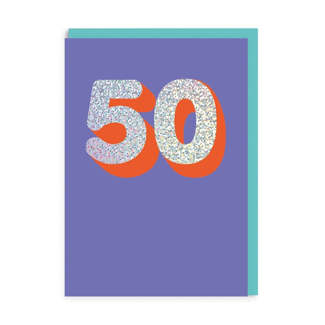 50 Birthday Card - DIGS