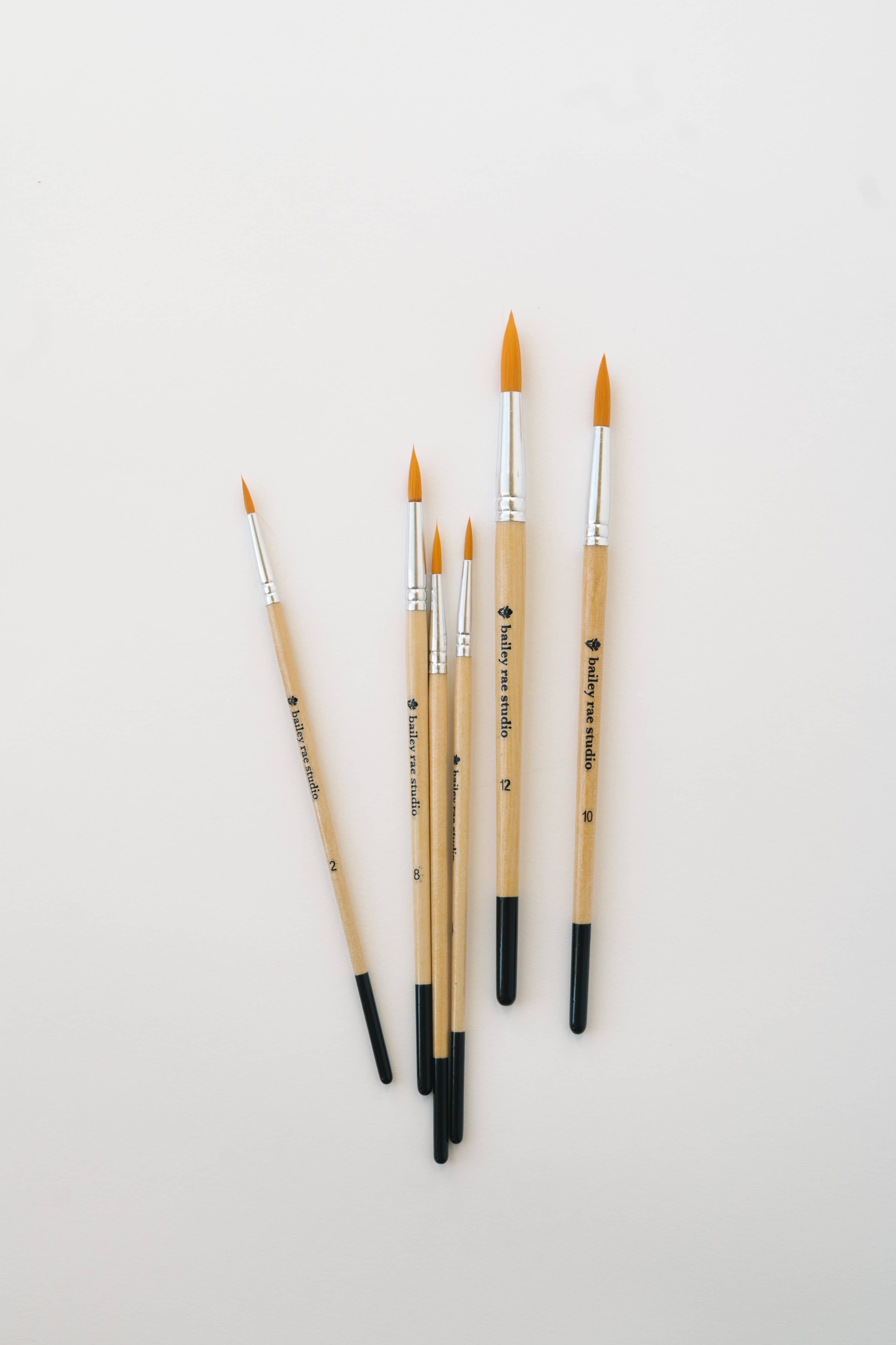 Round Tip Watercolor Brush Set - 6pc