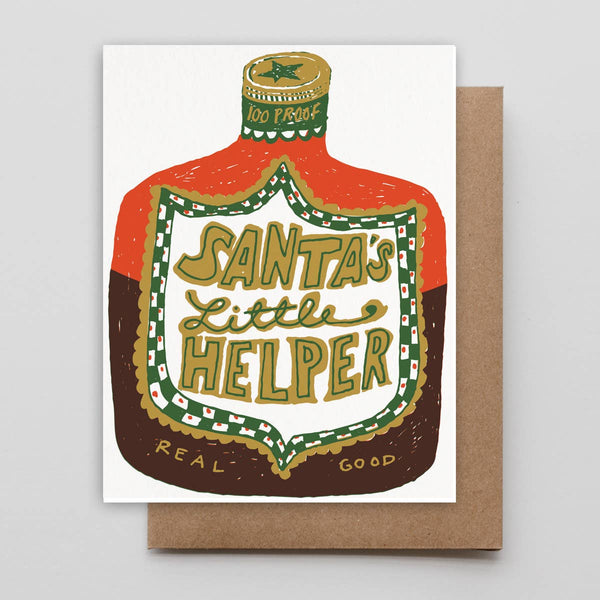 Santa's Little Helper Holiday Card