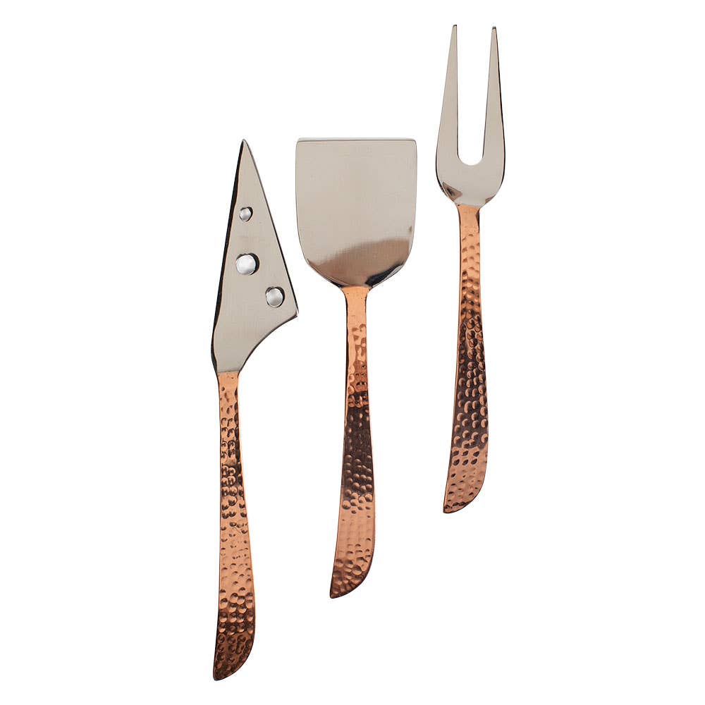 Hammered Handle Cheese Servers