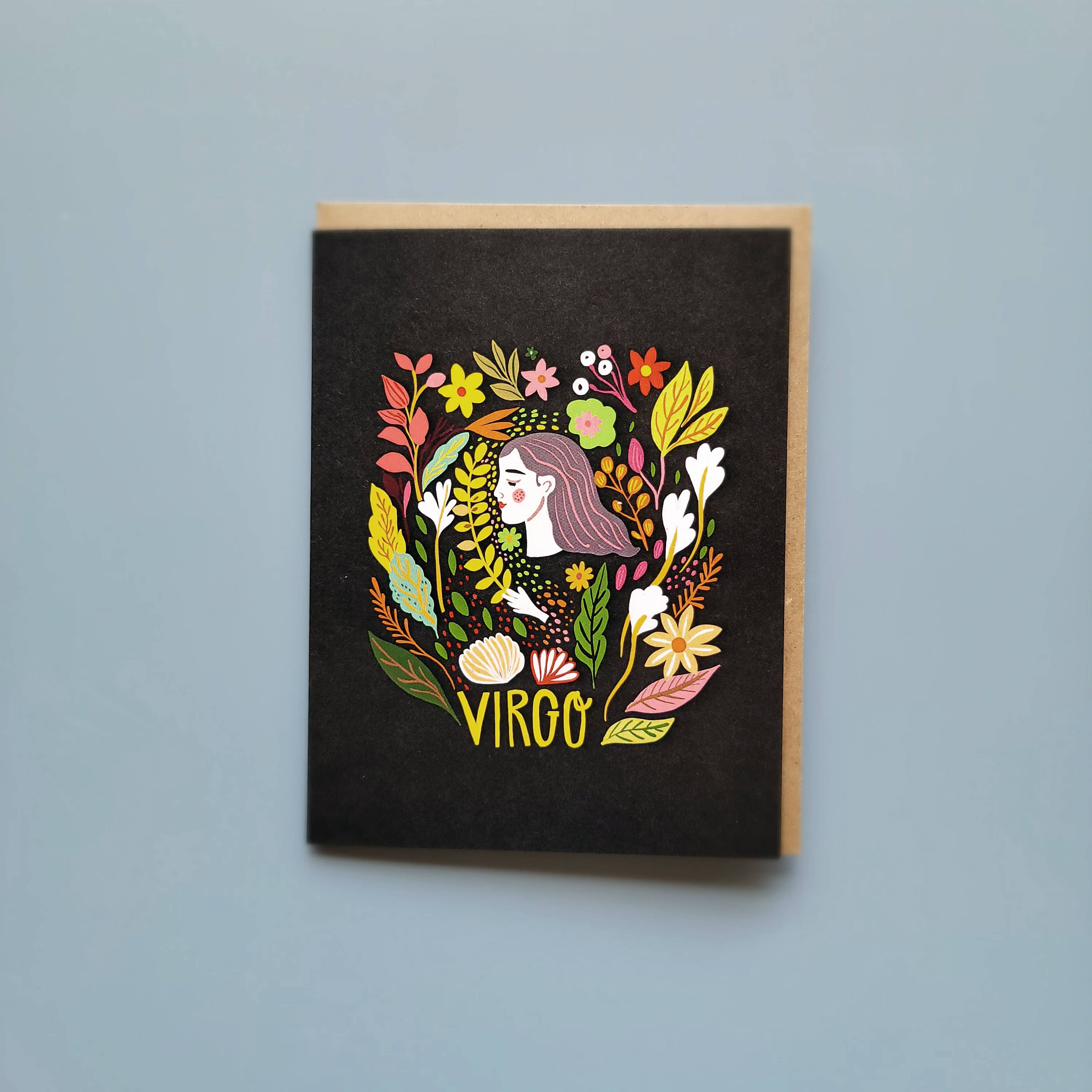 Virgo Zodiac Greeting Card