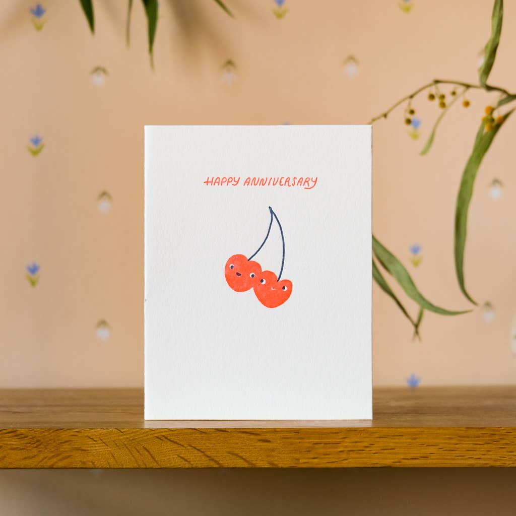 Cherries Anniversary Card