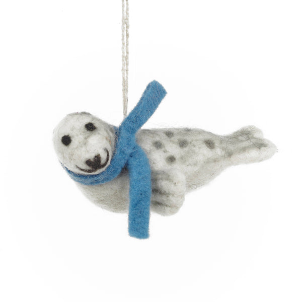 Spotted Seal Felt Ornament