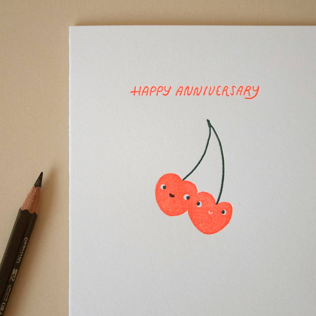 Cherries Anniversary Card