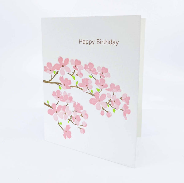 Cherry Blossom Birthday Card