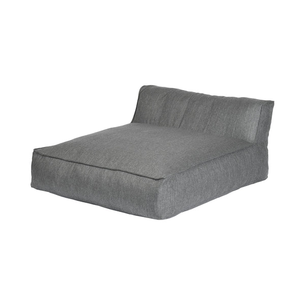GROW Outdoor Double Chaise Sectional - coal