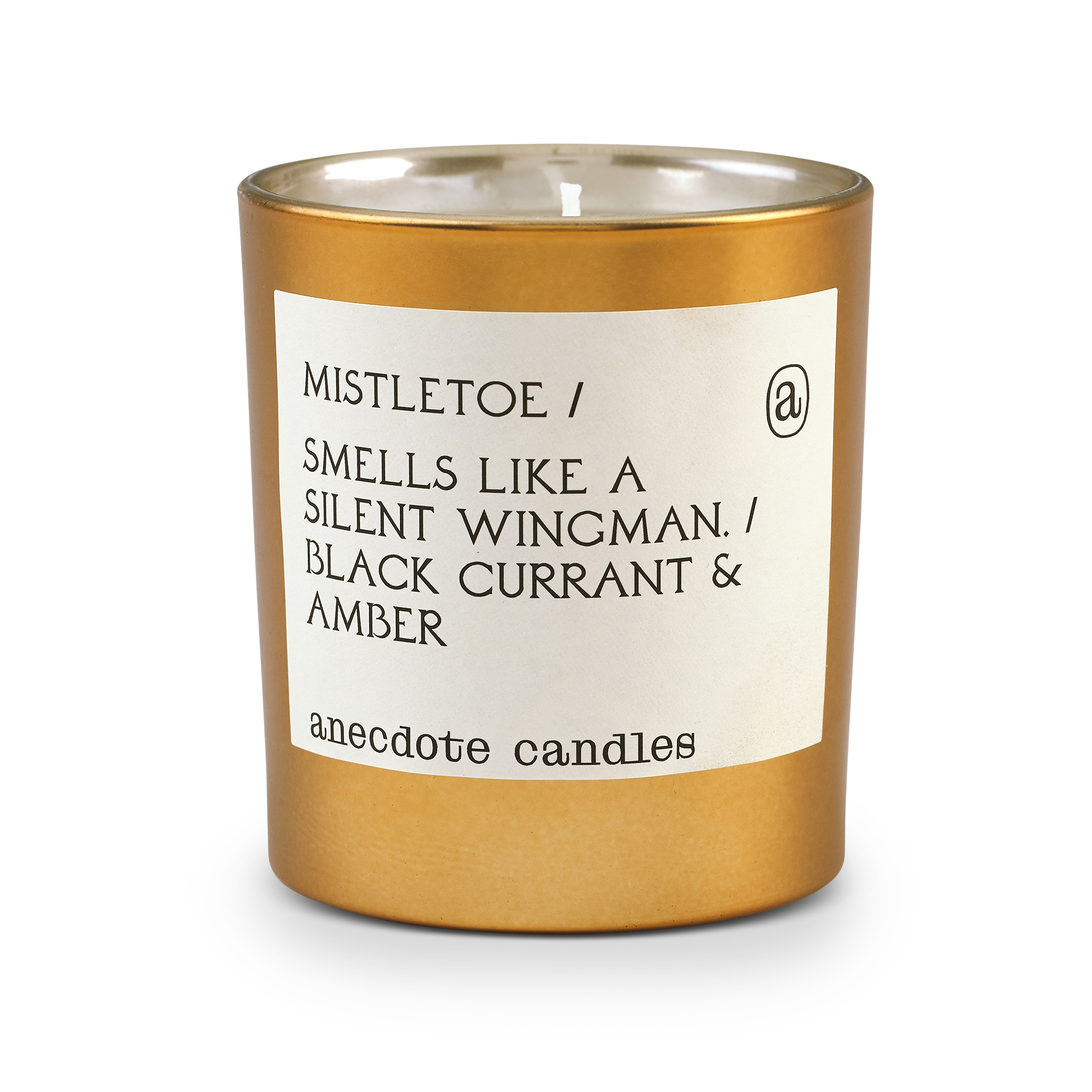 Mistletoe Gold Tumbler Candle