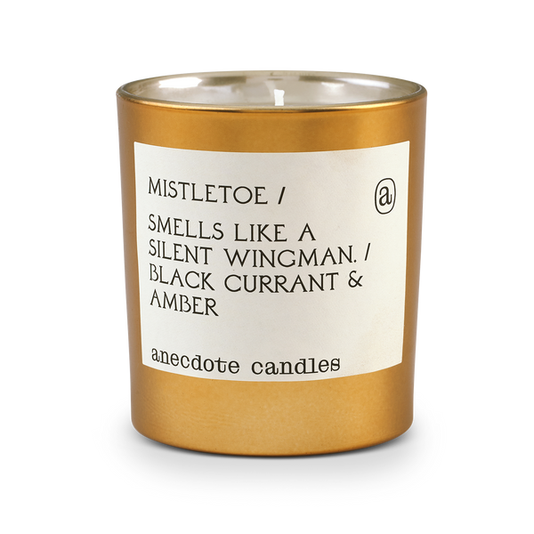 Mistletoe Gold Tumbler Candle