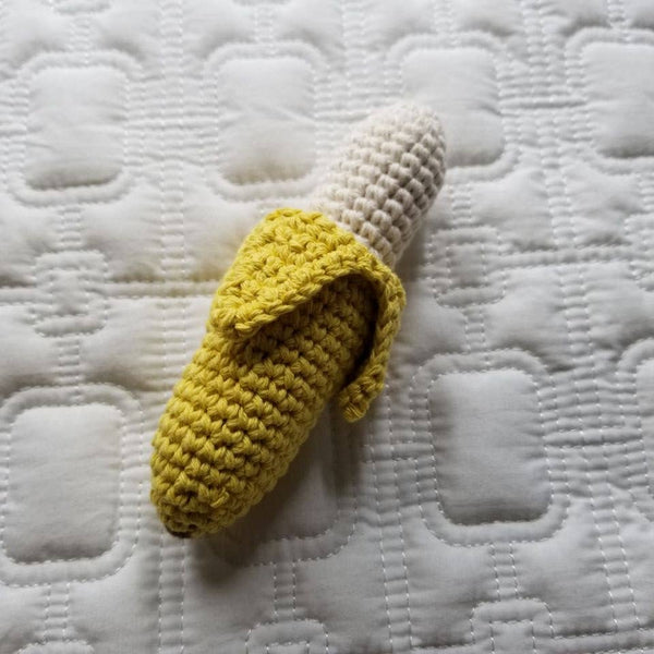 Banana Crocheted Rattle