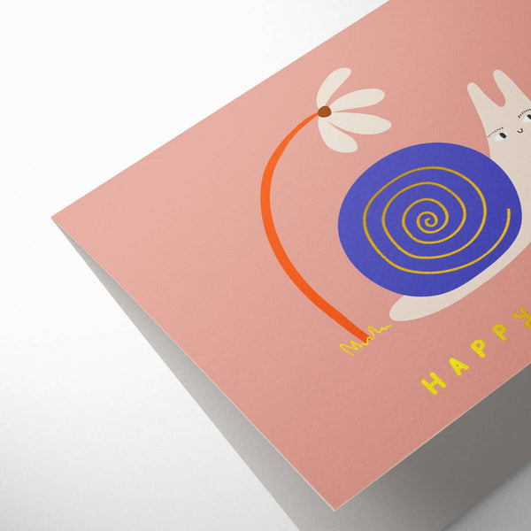 Snail Birthday Card