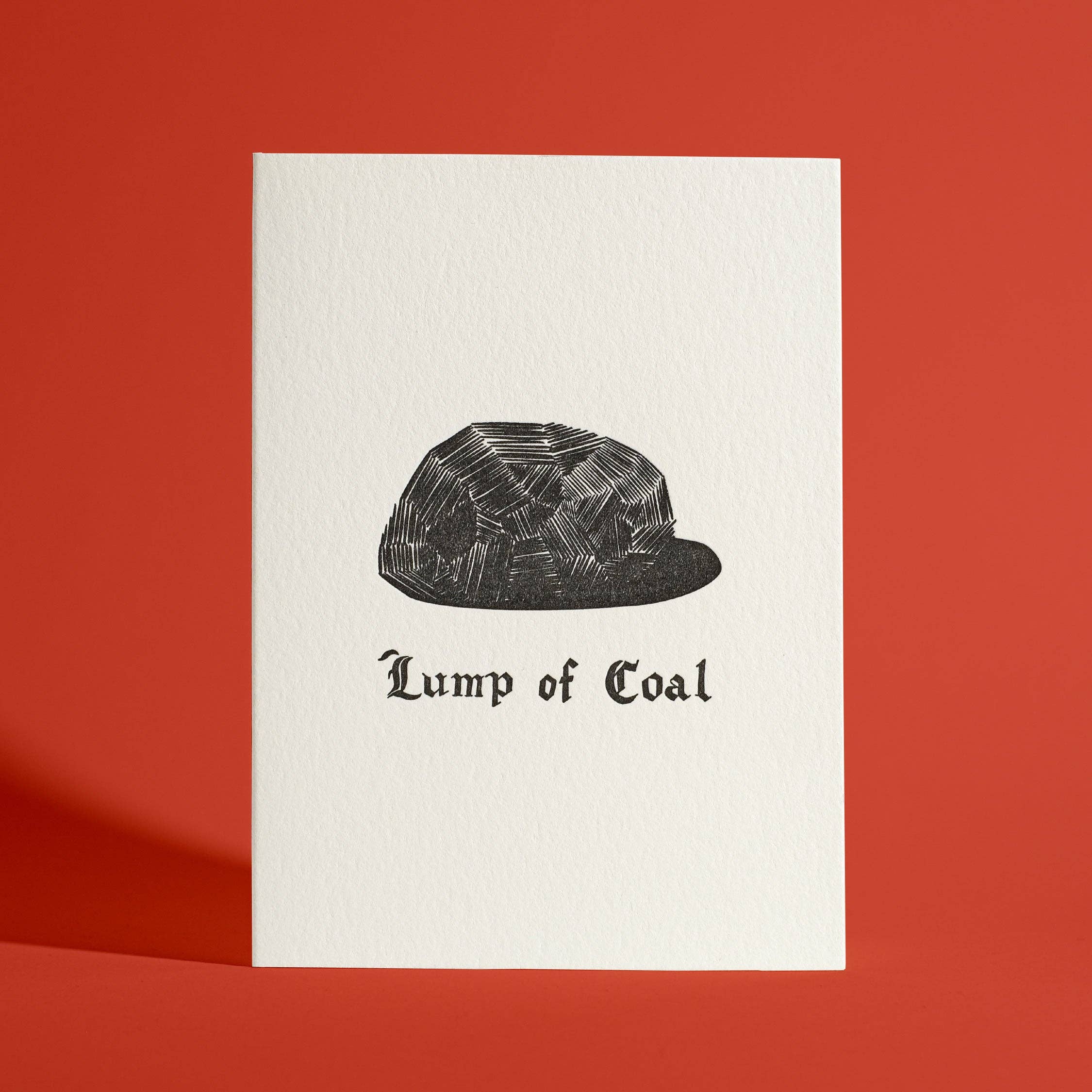 Lump of Coal Holiday Card