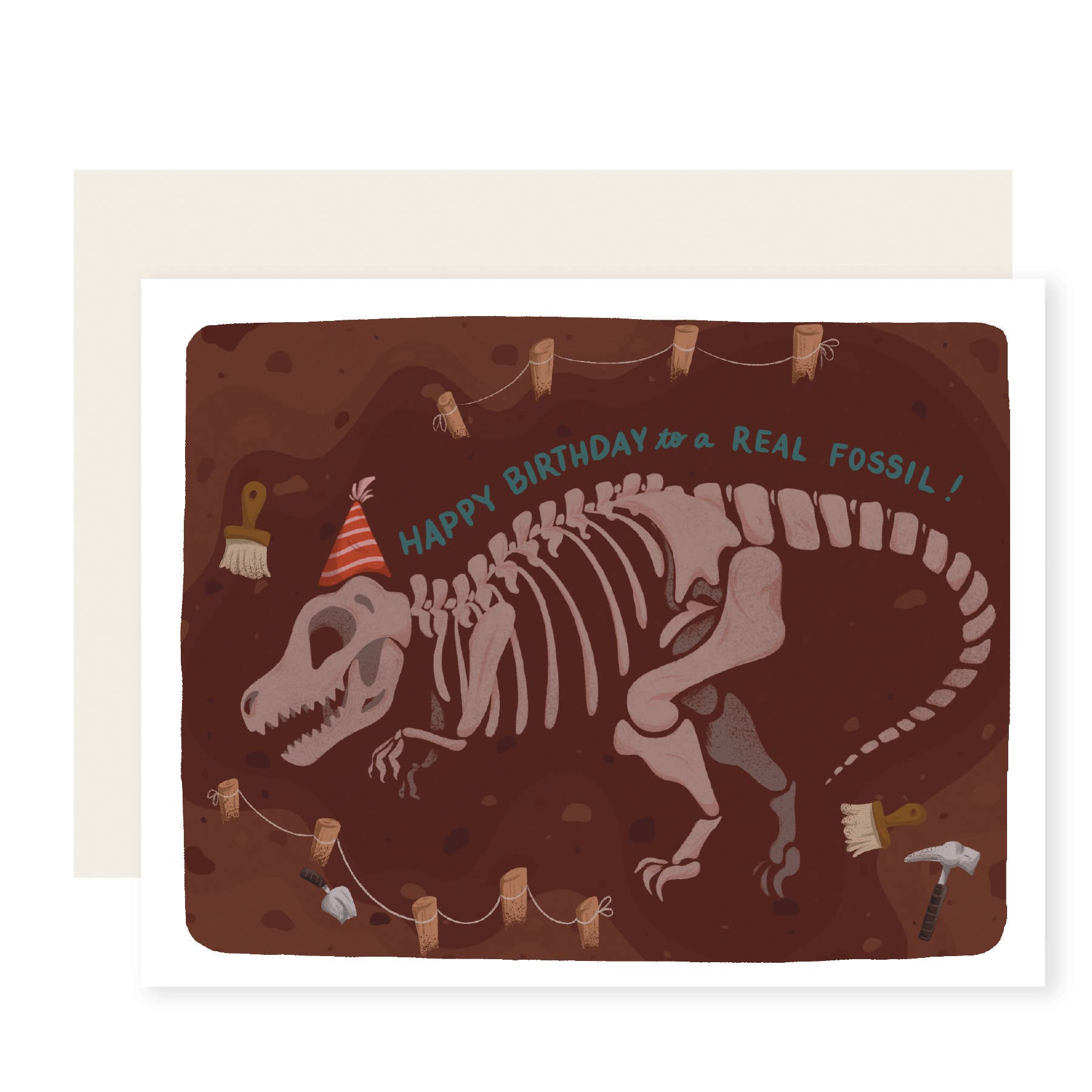 Old Fossil Birthday Card