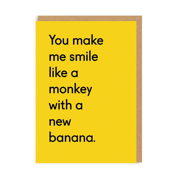 Monkey & New Banana Card