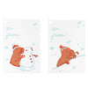 Capybaras in Snow Gift Tag Set