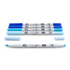 ABT PRO Alcohol-Based Art Markers: Blue Tones 5-Pack