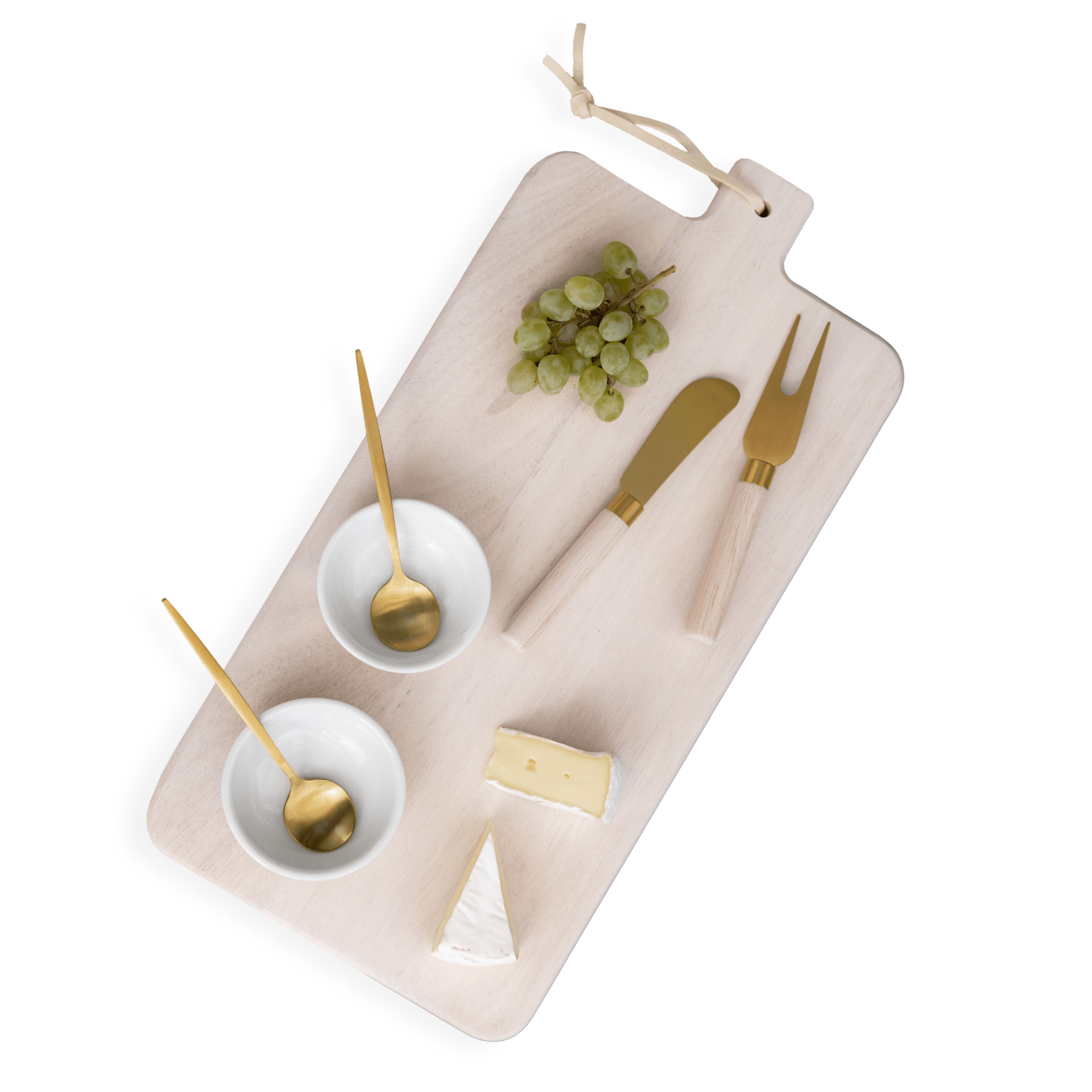 7 Piece Charcuterie Board Gift Set, White Washed - DIGS