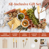 7 Piece Charcuterie Board Gift Set, White Washed - DIGS