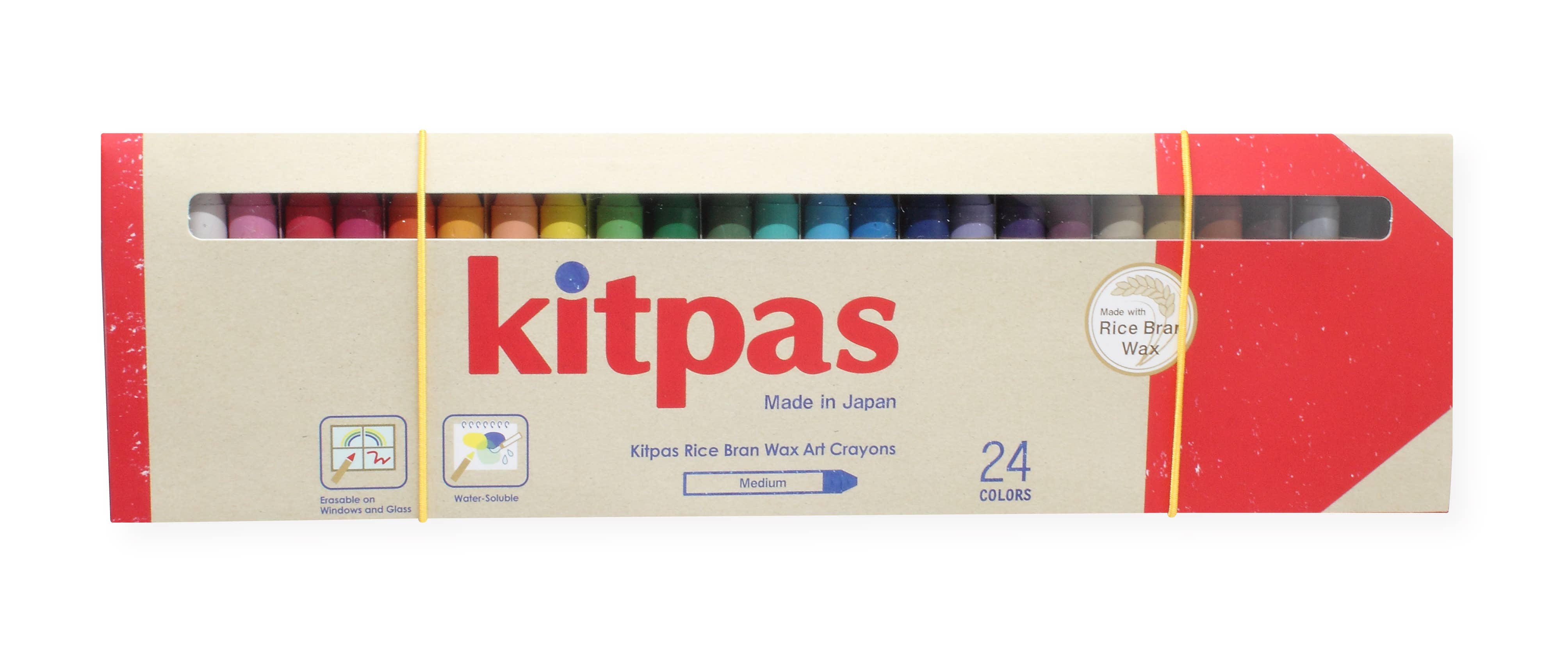 Kitpas Art Crayons 24 Color Set