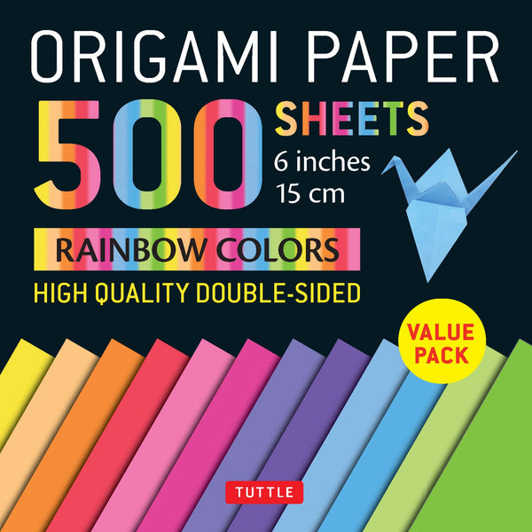Origami Paper 500 Sheets Rainbow Colors