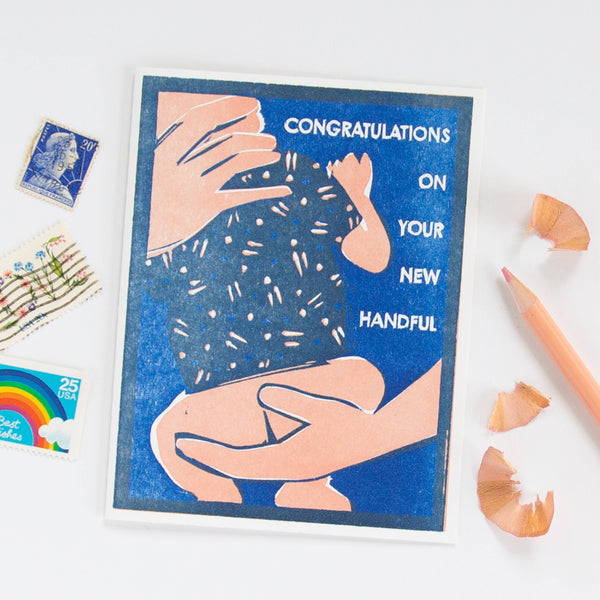 New Baby Handful Card