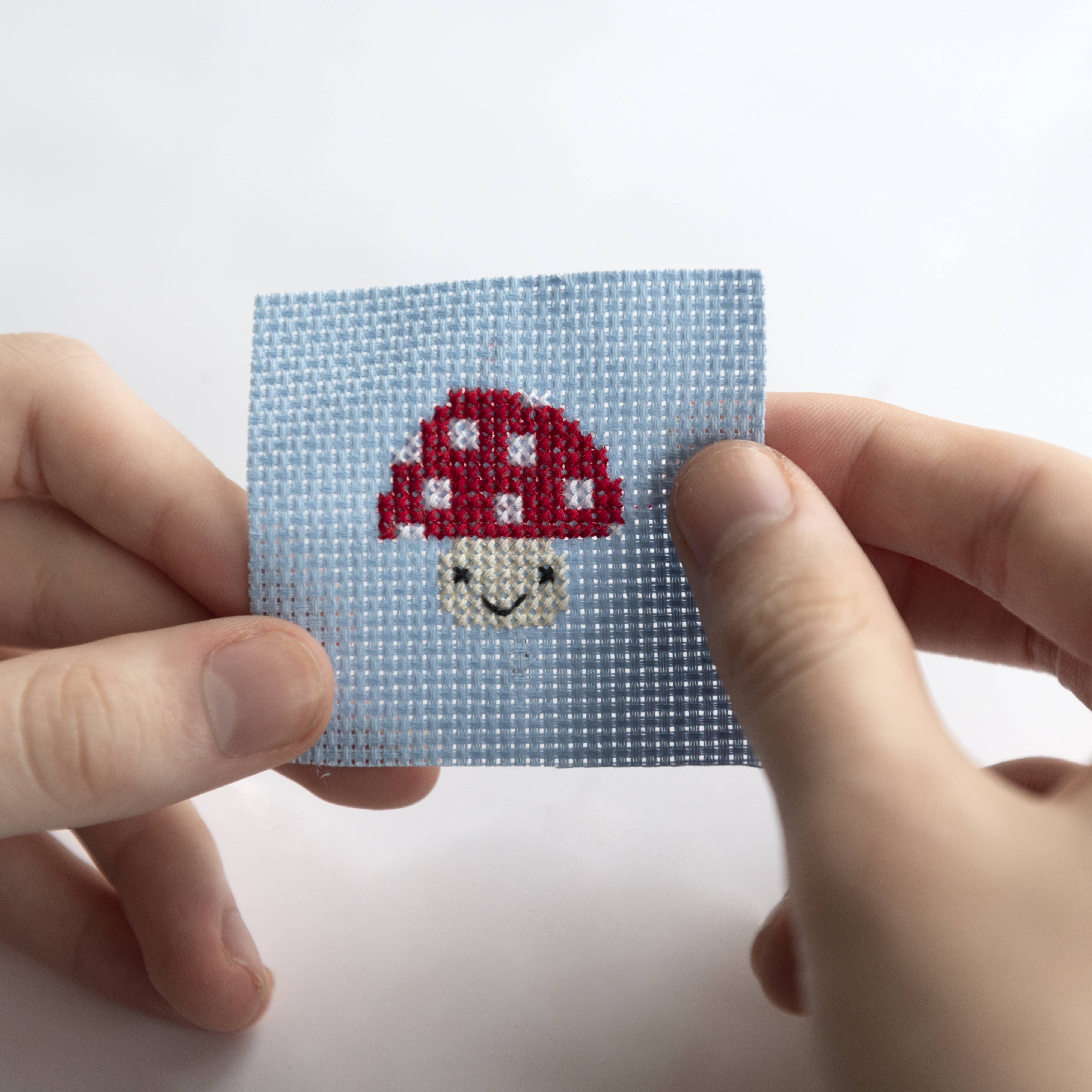 Mini Toadstool Cross Stitch Kit