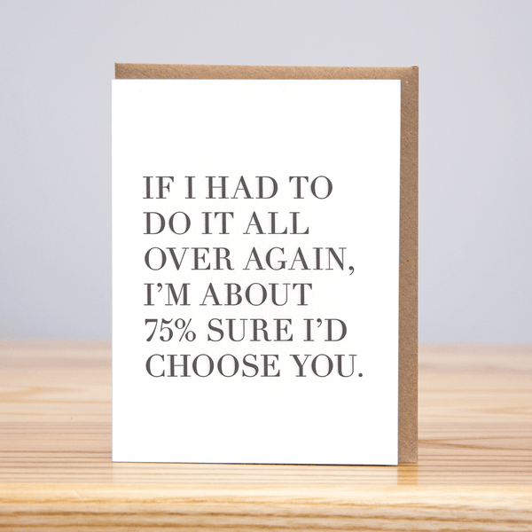 75% Sure Anniversary Card - DIGS