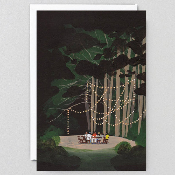 Dinner In the Forest Art Card
