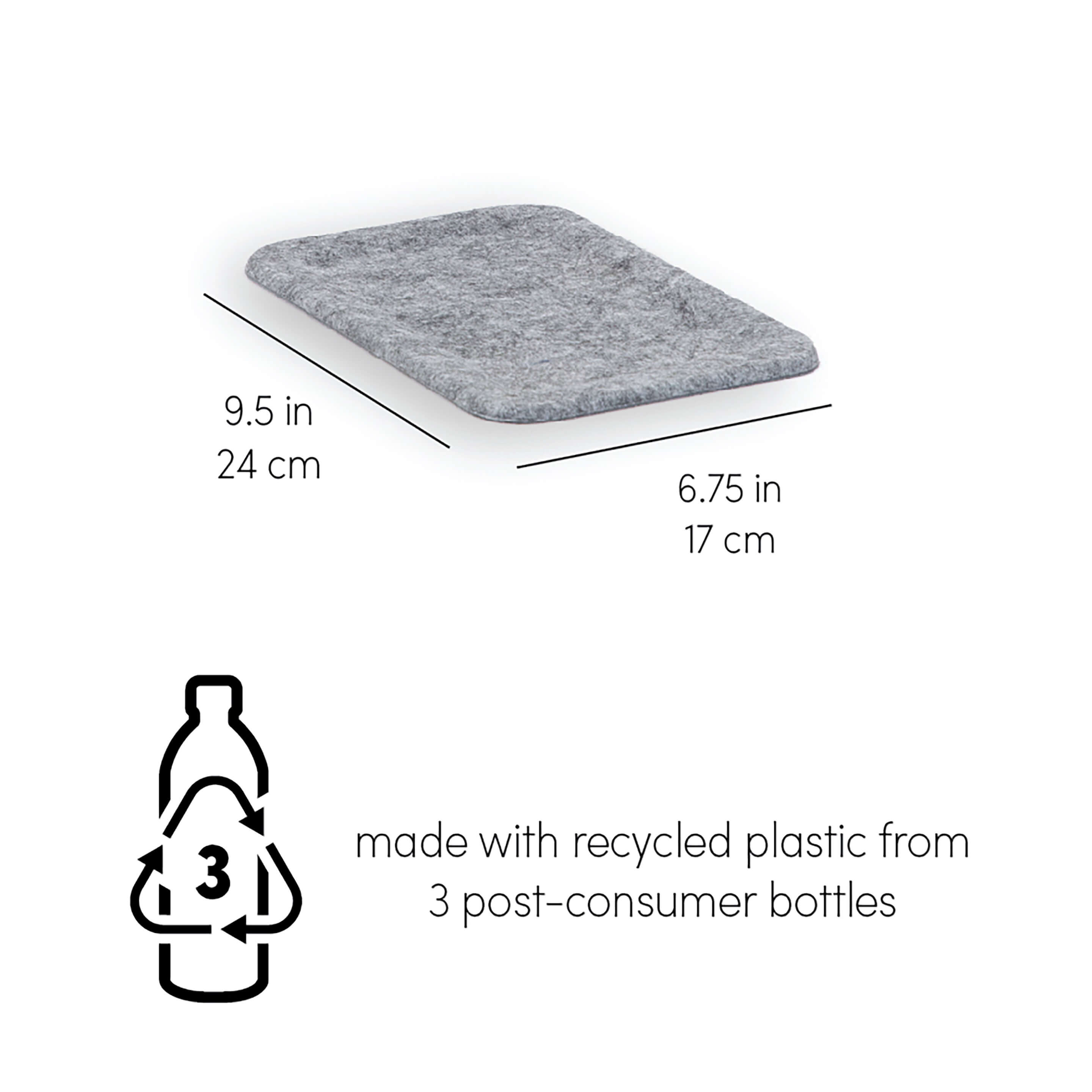 ReSTAK Recycled Felt Small Bin Lid