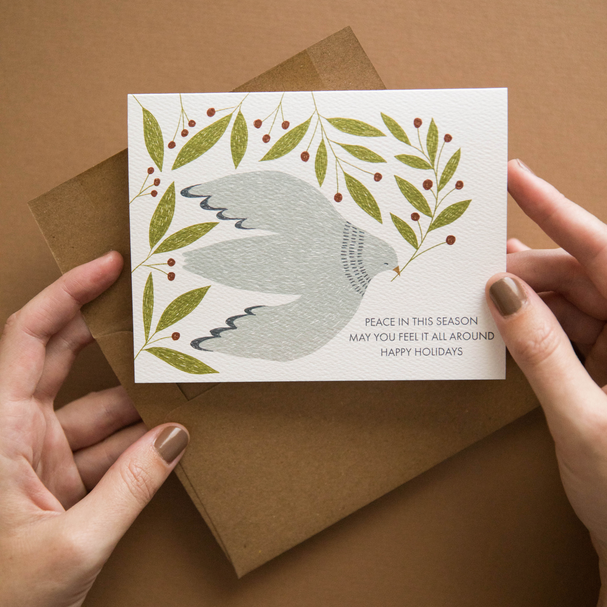 Peace Dove Holiday Card